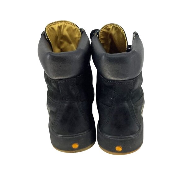Timberland Mens 6-Inch Premium Waterproof Boots Black Nubuck Size 9.5 - Picture 3 of 9